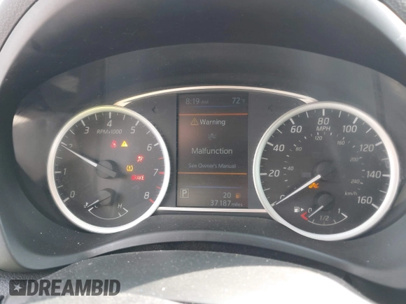 2019 Nissan Sentra SV with VIN 3N1AB7AP3KY446089, listed as a IAAI auction lot 41673033 with 37,187 mi miles and . Bid and sale history available at DreamBid. Image 7.