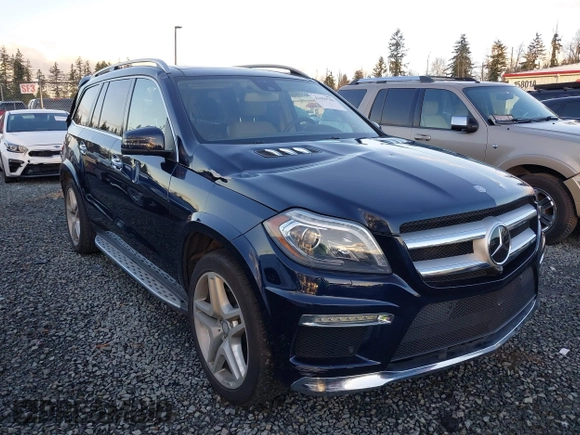 2016 Mercedes-Benz GL with VIN 4JGDF7DE2GA661379, listed as a IAAI auction lot 41059705 with 60,558 mi miles. Bid and sale history available at carsss.com. Image 1.