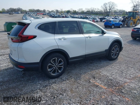 2020 Honda CR-V EX with VIN 2HKRW2H58LH680318, listed as a IAAI auction lot 41918024 with 23,380 mi miles. Bid and sale history available at carsss.com. Image 4.