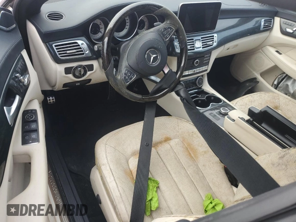 2016 Mercedes-Benz CLS with VIN WDDLJ6FB9GA181423, listed as a Copart auction lot 76265554 with 0 mi miles and Salvage Title. Bid and sale history available at carsss.com. Image 8.