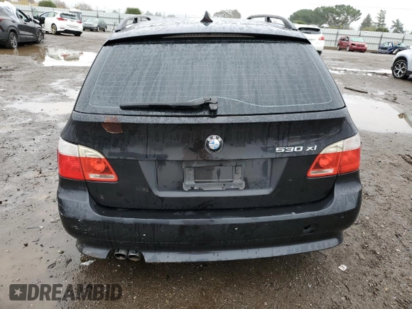 2006 BMW 5 Series 530xi with VIN WBANN73536CN00682, listed as a Copart auction lot 85373094 with 152,183 mi miles and Salvage Title. Bid and sale history available at carsss.com. Image 6.