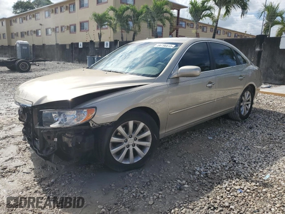 2009 Hyundai Azera GLS with VIN KMHFC46D99A352421, listed as a Copart auction lot 56796815 with 56,104 mi miles and Clean title. Bid and sale history available at DreamBid. Image 1.