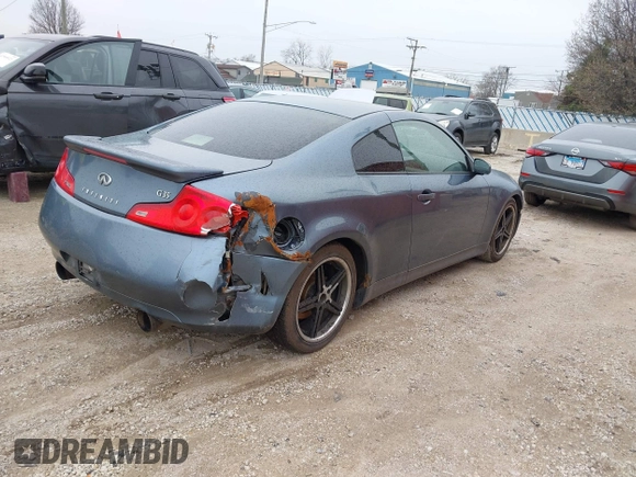 2006 Infiniti G35 Coupe with VIN JNKCV54E76M712135, listed as a IAAI auction lot 41625164 with 149,739 mi miles. Bid and sale history available at carsss.com. Image 4.