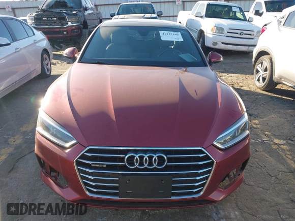 2019 Audi A5 Sportback Premium with VIN WAUANCF57KA054688, listed as a IAAI auction lot 41227350 with 1 mi miles. Bid and sale history available at carsss.com. Image 11.