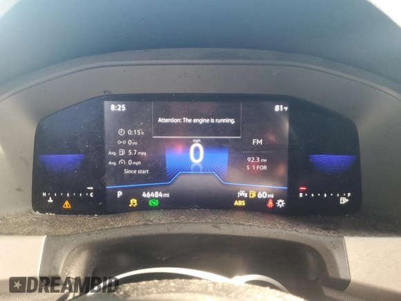 2022 Volkswagen Atlas SE with VIN 1V2DP2CA4NC533230, listed as a Copart auction lot 73013684 with 46,484 mi miles and Clean title. Bid and sale history available at DreamBid. Image 9.