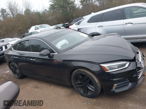 2019 Audi A5 Sportback Premium with VIN WAUANCF50KA054404, listed as a IAAI auction lot 41497979 with 90,736 mi miles. Bid and sale history available at carsss.com. Image 13.