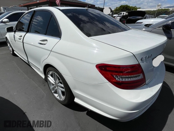 2012 Mercedes-Benz C-Class C 250 Sport with VIN WDDGF4HB9CR231396, listed as a Copart auction lot 52832925 with 133,080 mi miles and Clean Title. Bid and sale history available at carsss.com. Image 3.