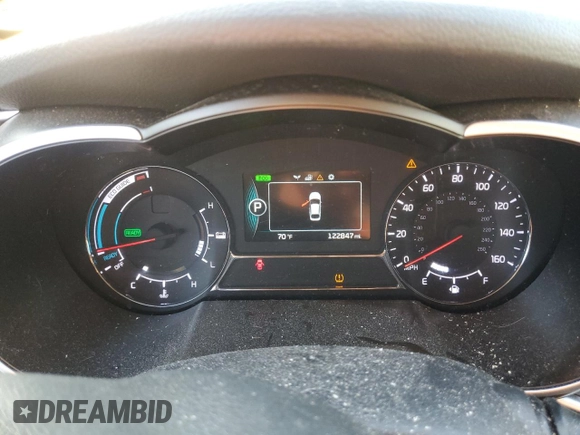 2016 Kia Optima Hybrid with VIN KNAGM4AD1G5096940, listed as a Copart auction lot 89160025 with 122,847 mi miles and Salvage Title. Bid and sale history available at carsss.com. Image 9.