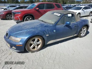 2000 BMW Z3 2.5L with VIN 4USCH9341YLF84344, listed as a Copart auction lot 75445384 with 0 mi miles and Salvage Title. Bid and sale history available at carsss.com. Image 1.