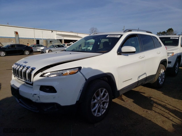2015 Jeep Cherokee Latitude with VIN 1C4PJMCS1FW788485, listed as a Copart auction lot 48595835 with 18,704 mi miles and Salvage Title. Bid and sale history available at carsss.com. Image 1.