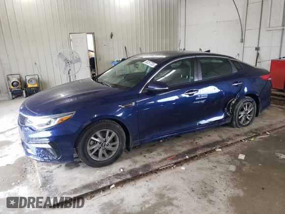 2019 Kia Optima LX with VIN 5XXGT4L30KG351365, listed as a Copart auction lot 58257735 with 29,874 mi miles and Salvage title. Bid and sale history available at DreamBid. Image 1.