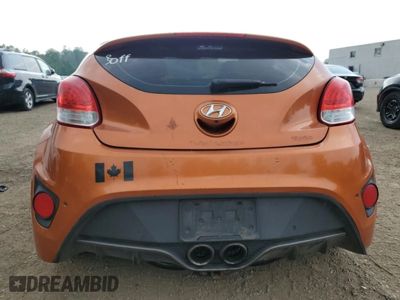 2013 Hyundai Veloster Turbo with VIN KMHTC6AE2DU131877, listed as a Copart auction lot 60256085 with 228,298 mi miles and Clean title. Bid and sale history available at DreamBid. Image 6.