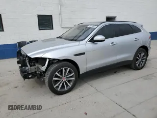 2017 Jaguar F-Pace 35t Prestige with VIN SADCK2BV2HA499602, listed as a Copart auction lot 49115575 with 35,167 mi miles and Salvage Title. Bid and sale history available at DreamBid. Image 1.