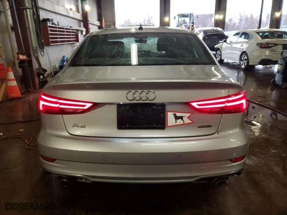 2019 Audi A3 Sedan Premium Plus with VIN WAUJEGFF9KA082122, listed as a Copart auction lot 88522615 with 56,710 mi miles and Salvage Title. Bid and sale history available at carsss.com. Image 6.