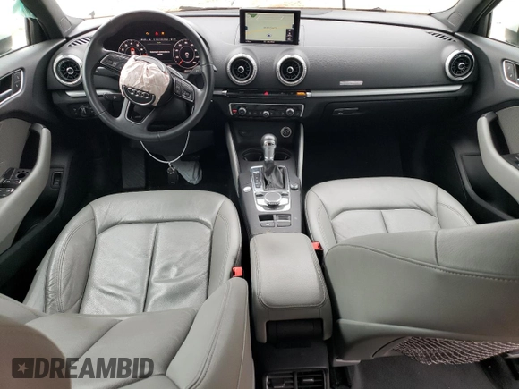 2018 Audi A3 Sedan Premium with VIN WAUB8GFF5J1090499, listed as a Copart auction lot 42452834 with 57,011 mi miles and Salvage Title. Bid and sale history available at carsss.com. Image 8.