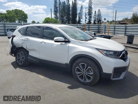2021 Honda CR-V EX-L with VIN 2HKRW1H8XMH410531, listed as a Copart auction lot 54879785 with 46,471 mi miles and Clean Title. Bid and sale history available at carsss.com. Image 4.