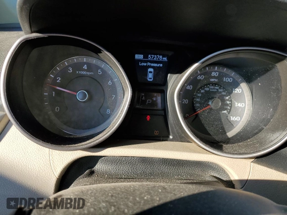 2016 Hyundai Elantra GT with VIN KMHD35LHXGU323042, listed as a Copart auction lot 78675774 with 57,378 mi miles and Salvage Title. Bid and sale history available at carsss.com. Image 9.