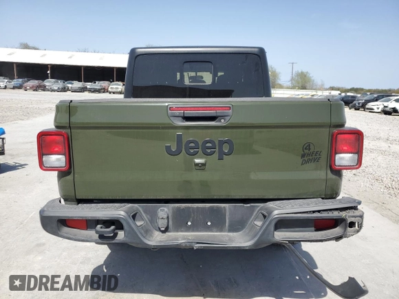 2023 Jeep Gladiator Freedom with VIN 1C6HJTAG9PL543165, listed as a Copart auction lot 47761235 with 43,614 mi miles and Salvage title. Bid and sale history available at DreamBid. Image 6.