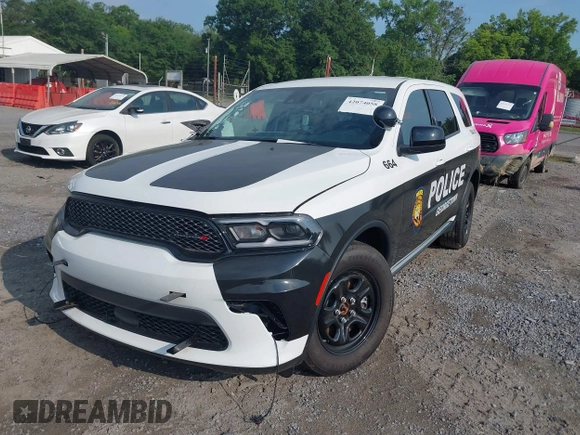 2024 Dodge Durango Special Service with VIN 1C4SDJFT2RC213662, listed as a IAAI auction lot 42074058 with 1,238 mi miles and . Bid and sale history available at DreamBid. Image 18.