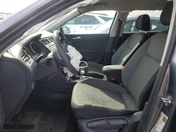 2021 Volkswagen Tiguan S with VIN 3VV1B7AX8MM010816, listed as a Copart auction lot 45718545 with 75,384 mi miles and Salvage Title. Bid and sale history available at carsss.com. Image 7.