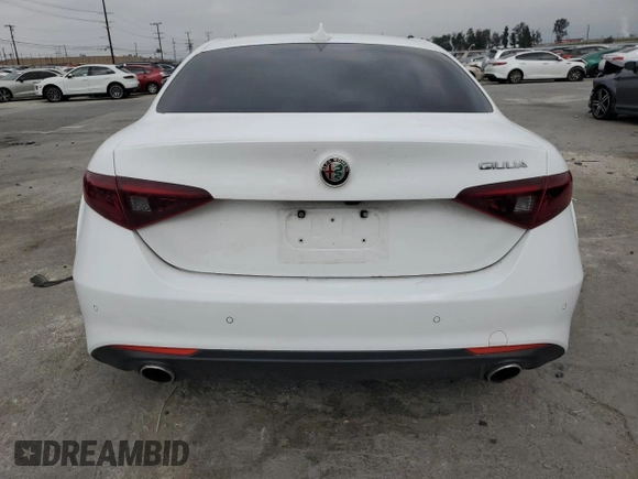 2021 Alfa Romeo Giulia with VIN ZARFAMAN7M7638886, listed as a Copart auction lot 51004375 with 50,571 mi miles and Salvage title. Bid and sale history available at DreamBid. Image 6.