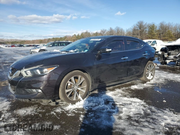 2016 Nissan Maxima SL with VIN 1N4AA6APXGC390099, listed as a Copart auction lot 41359135 with 66,199 mi miles and Salvage Title. Bid and sale history available at DreamBid. Image 1.