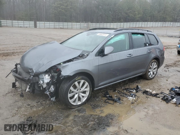 2019 Volkswagen Golf SportWagen S with VIN 3VWY57AU2KM511902, listed as a Copart auction lot 39663514 with 22,742 mi miles. Bid and sale history available at carsss.com. Image 1.