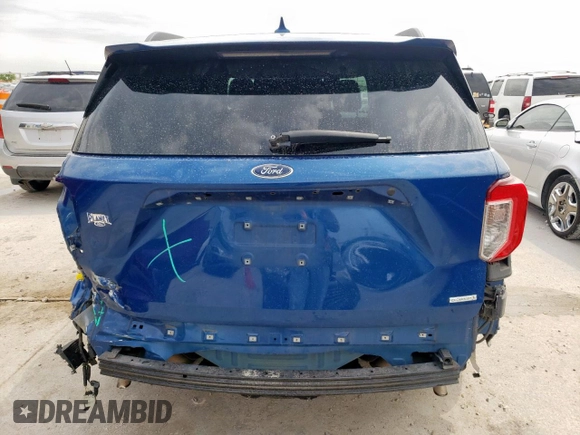 2020 Ford Explorer XLT with VIN 1FMSK7DH5LGA91205, listed as a Copart auction lot 51315595 with 122,662 mi miles and Salvage Title. Bid and sale history available at carsss.com. Image 6.