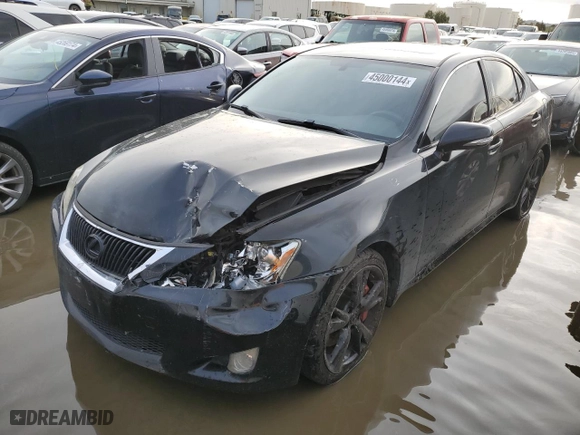 2009 Lexus IS 350 with VIN JTHBE262392017177, listed as a Copart auction lot 45000144 with 158,604 mi miles and Non Repairable. Bid and sale history available at carsss.com. Image 1.