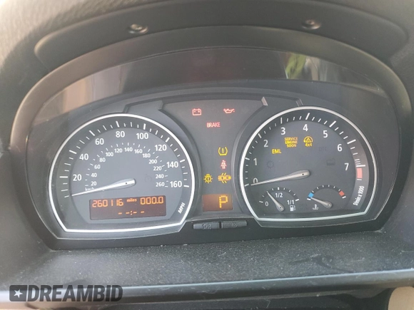 2007 BMW X3 3.0si with VIN WBXPC93467WF19544, listed as a Copart auction lot 46364605 with 260,116 mi miles and Clean Title. Bid and sale history available at carsss.com. Image 9.