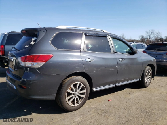 2013 Nissan Pathfinder SL with VIN 5N1AR2MM8DC681799, listed as a Copart auction lot 47590265 with 103,506 mi miles and Salvage Title. Bid and sale history available at carsss.com. Image 3.