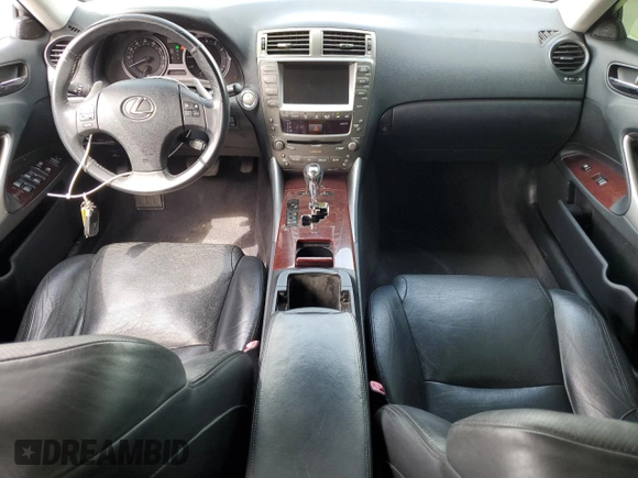 2006 Lexus IS 250 with VIN JTHBK262865016822, listed as a Copart auction lot 53750395 with 207,438 mi miles and Salvage Title. Bid and sale history available at DreamBid. Image 8.