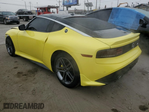 2023 Nissan Z Performance z VIN JN1BZ4BH1PM310365, wystawiony jako Copart lot #73693544 z przebiegiem 10 320 mil mil oraz Szkoda całkowita • Salvage title. Historia ofert i sprzedaży dostępna na DreamBid. Obrazek 2.