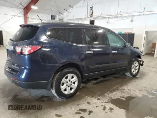 2015 Chevrolet Traverse LS z VIN 1GNKVFKD0FJ240866, wystawiony jako Copart lot #54148395 z przebiegiem 154 170 mil mil oraz Szkoda całkowita • Salvage title. Historia ofert i sprzedaży dostępna na DreamBid. Obrazek 3.