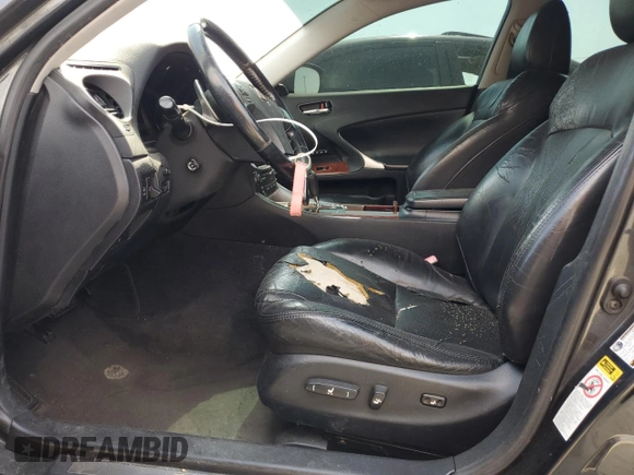 2008 Lexus IS 250 with VIN JTHCK262085016627, listed as a Copart auction lot 65396385 with 198,310 mi miles and Clean title. Bid and sale history available at DreamBid. Image 7.