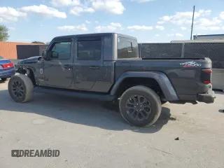 2021 Jeep Gladiator Overland with VIN 1C6HJTFG2ML517477, listed as a Copart auction lot 50061065 with 27,443 mi miles and Salvage title. Bid and sale history available at DreamBid. Image 2.