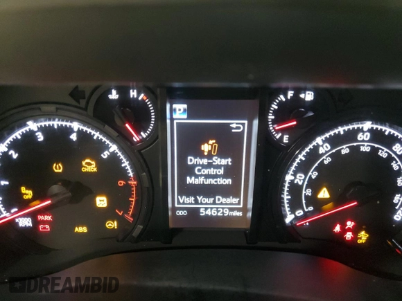 2023 Toyota 4Runner SR5 with VIN JTEMU5JR6P6118556, listed as a Copart auction lot 52574235 with 54,629 mi miles and Clean title. Bid and sale history available at DreamBid. Image 9.