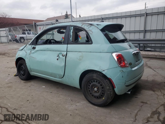 2016 FIAT 500 Pop with VIN 3C3CFFAR0GT169576, listed as a Copart auction lot 85710074 with 81,805 mi miles and Salvage Title. Bid and sale history available at carsss.com. Image 2.