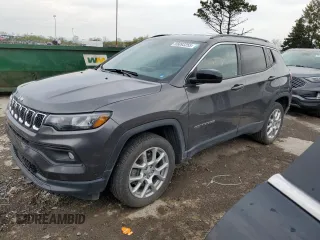 2023 Jeep Compass Latitude Lux с VIN 3C4NJDFN6PT504143, выставлен на аукционе Copart как лот 55093255 с пробегом 60 834 миль миль и Списание • Salvage title. История ставок и продаж доступна на DreamBid. Изображение 1.