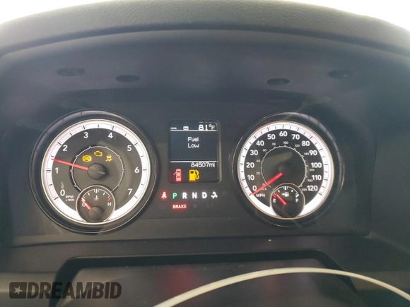 2021 Ram 1500 Tradesman with VIN 1C6RR7FT5MS571962, listed as a Copart auction lot 48368455 with 84,507 mi miles and Clean title. Bid and sale history available at DreamBid. Image 9.