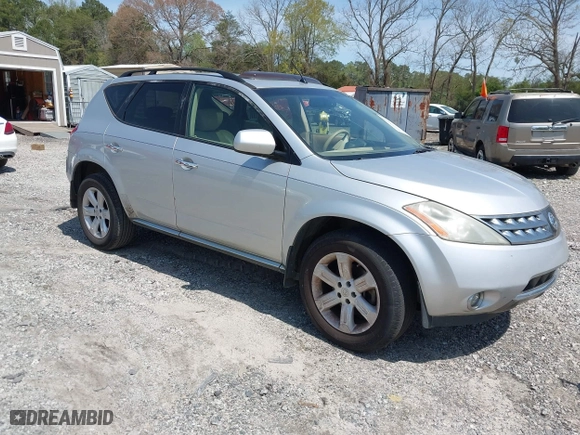 2007 Nissan Murano S with VIN JN8AZ08T07W511454, listed as a IAAI auction lot 41898804 with NaN miles. Bid and sale history available at carsss.com. Image 1.