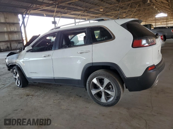 2021 Jeep Cherokee Limited with VIN 1C4PJLDX5MD209107, listed as a Copart auction lot 60731505 with Not provided miles and Salvage title. Bid and sale history available at DreamBid. Image 2.