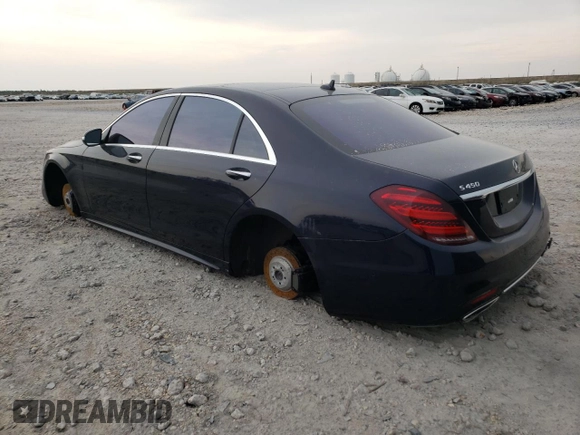 2020 Mercedes-Benz S-Class S 450 with VIN WDDUG6GB5LA527303, listed as a Copart auction lot 56611584 with 0 mi miles and Salvage Title. Bid and sale history available at carsss.com. Image 2.