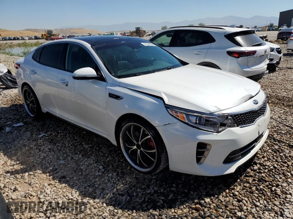2016 Kia Optima SX Turbo with VIN 5XXGW4L25GG012459, listed as a Copart auction lot 61264204 with 117,785 mi miles and Salvage Title. Bid and sale history available at carsss.com. Image 4.