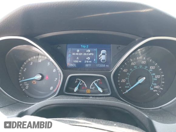 2013 Ford Focus SE with VIN 1FADP3F20DL265762, listed as a IAAI auction lot 42425911 with 173,358 mi miles and . Bid and sale history available at DreamBid. Image 7.