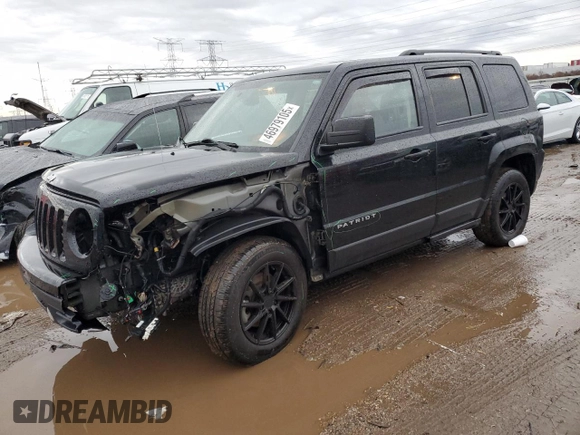 2017 Jeep Patriot Sport with VIN 1C4NJPBB4HD157819, listed as a Copart auction lot 46979105 with 100,581 mi miles and Salvage Title. Bid and sale history available at DreamBid. Image 1.