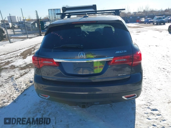 2016 Acura MDX with VIN 5FRYD4H27GB043605, listed as a IAAI auction lot 41402737 with 129,259 mi miles. Bid and sale history available at carsss.com. Image 16.