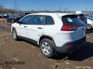2016 Jeep Cherokee Sport with VIN 1C4PJMAS3GW306815, listed as a IAAI auction lot 41738271 with 50,627 mi miles and . Bid and sale history available at DreamBid. Image 3.