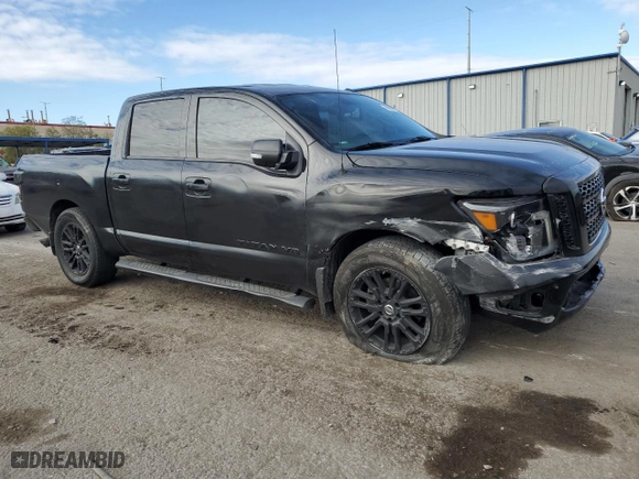 2018 Nissan Titan SV with VIN 1N6AA1E68JN523790, listed as a Copart auction lot 49705655 with 184,990 mi miles and Salvage Title. Bid and sale history available at carsss.com. Image 4.