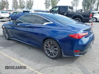 2017 Infiniti Q60 Red Sport 400 with VIN JN1FV7EK1HM610978, listed as a IAAI auction lot 41904287 with 80,066 mi miles and . Bid and sale history available at carsss.com. Image 3.